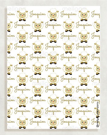 Papel Crepom Infantil 14 - Ovelha - 30 unid