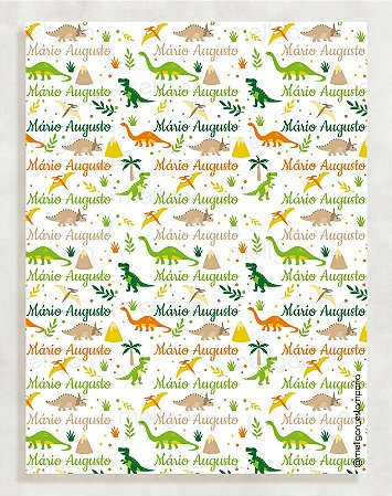 Papel Crepom Infantil 33 - Dinossauros - 30 unid