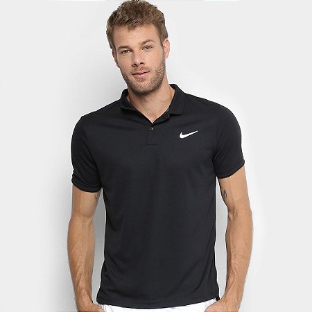 Camisa Polo Nike Dry Team Masculina - Preto - Visual Fashion