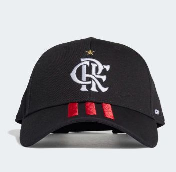 Boné Baseball Cr Flamengo Preto Adidas - Visual Fashion