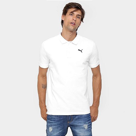 camisa polo puma ess jersey masculina