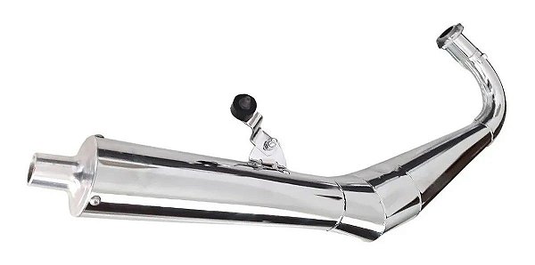 ESCAPAMENTO MÉDIA ALTA "ESPECIAL "DT 180/200 - RD 125/135 - RDZ 3 POLEGADAS CROMADO