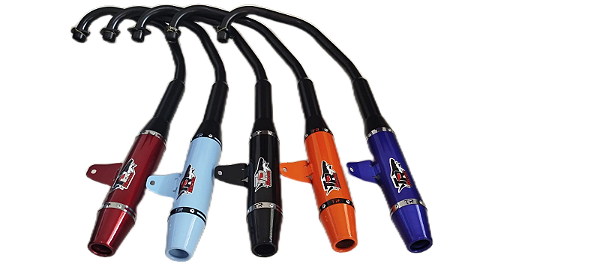 ESCAPAMENTO CURVA PRETA TR RACING TITAN FAN START 160 2016 A 2026