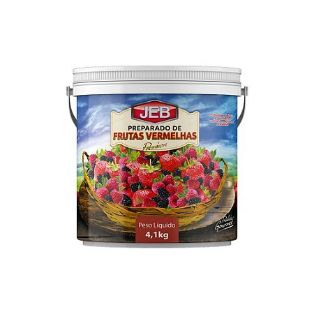 Polpa J.E.B. Frutas Vermelhas 4,1 KG