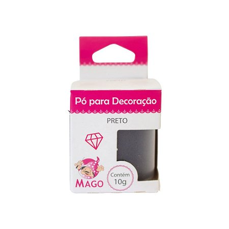 Corante em Pó Mago Brilho Preto 10 G