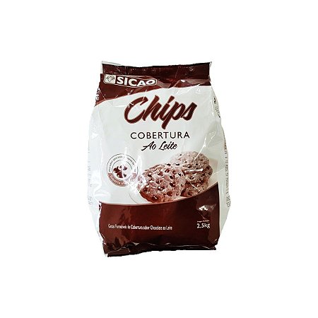 Cobertura ao Leite Sicao Chips 2,5 KG