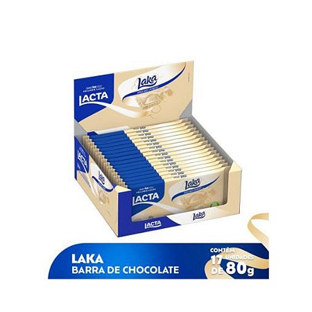Tablete Chocolate Lacta Laka 80g Caixa 17X80g - Ameripan