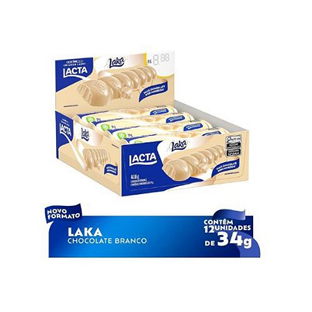 Chocolate Lacta Laka 34g - Display 12X34g, Mr. Estoque