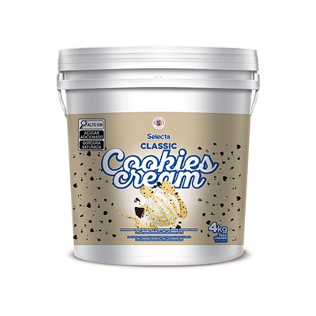 Selecta Cookies Cream Branco Classic 4 KG