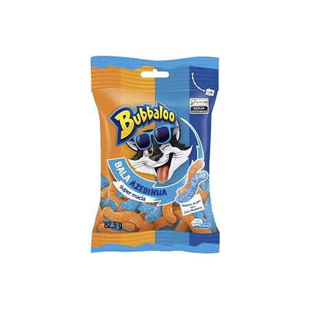 Bala Bubbalo Rabinho de Gato Blueberry Cítrica 82,5g