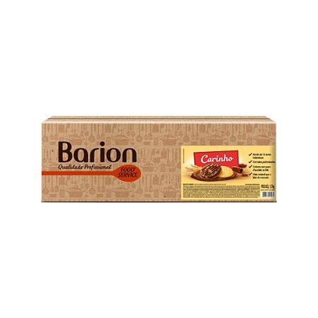 Biscoito Barion Amanteigado Carinho Cobertura Chocolate 1,7kg