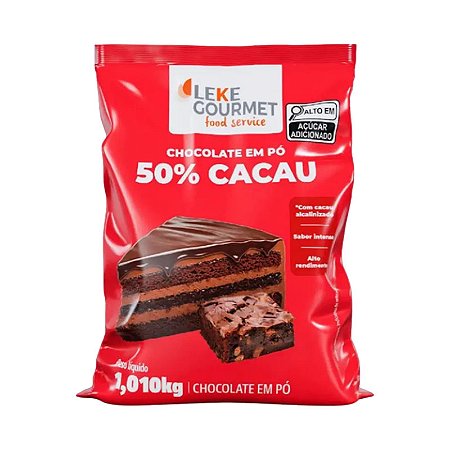 Chocolate em Pó Gourmet 50% Leke 1,01kg