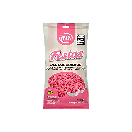 Confeito Chiclete Flocos Macio 500g MIX