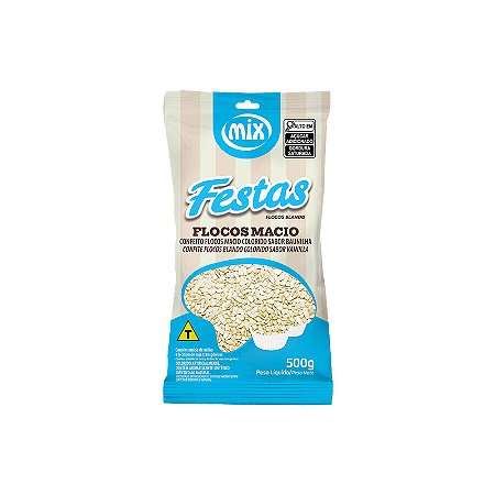 Confeito Flocos Macio Colorido Creme Mix 500 g