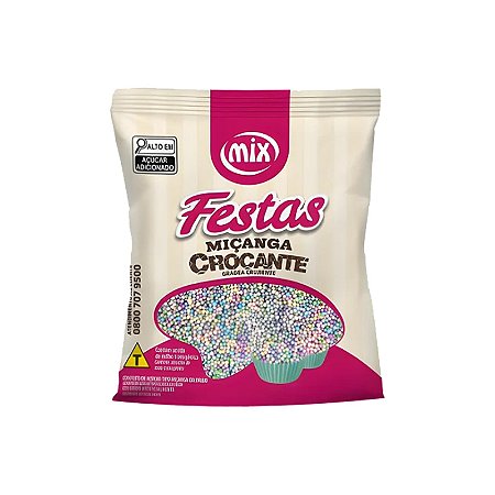 Confeito Crocante de Miçanga Candy Colors 500g MIX