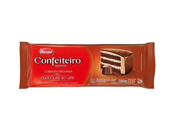 Cobertura Confeiteiro Fracionado Chocolate Ao Leite 2,1kg