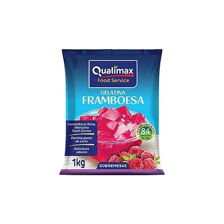 Gelatina Framboesa Qualimax 1kg