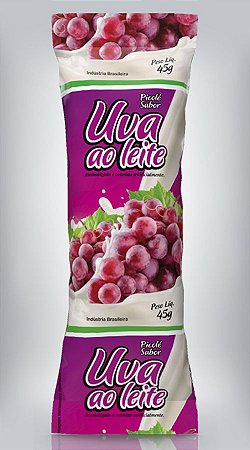 Embalagem BOPP Uva Ao Leite 250gr