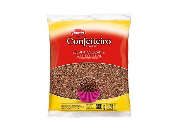 Escama Crocante Sabor Chocolate Confeiteiro 500gr