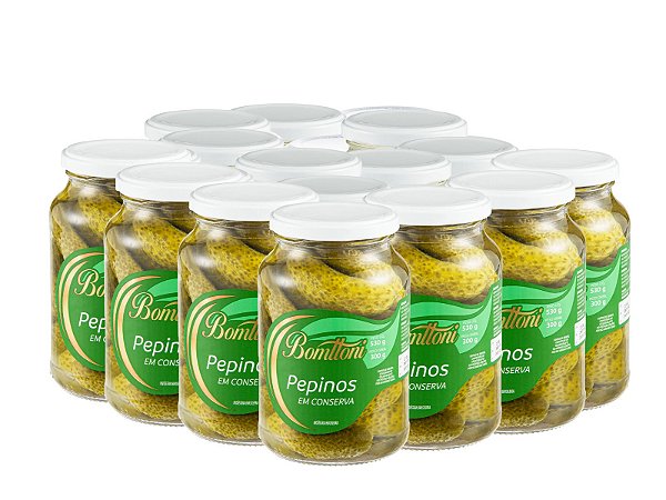 Pepino em conserva 300g - 15 Unidades