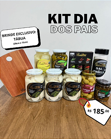 KIT DIA DOS PAIS + TÁBUA BRINDE