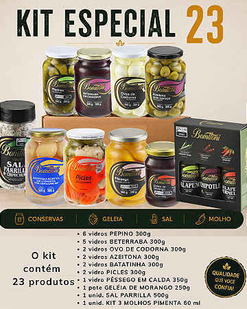 KIT ESPECIAL 23 – CONSERVAS BOMTTONI