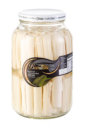 Palmito Palmeira Real Banda 1,8kg - 6 Unidades