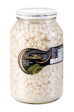 Palmito Palmeira Real Picado 1,8kg - 6 Unidades