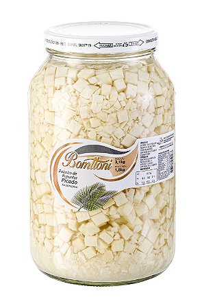 Palmito Pupunha Picado 1,8kg - 6 Unidades