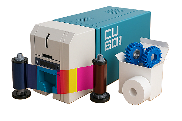 Impressora de Crachás e Cartões IDP CUBO3 Duplex