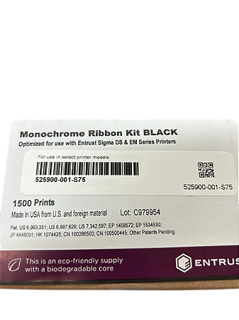 Ribbon Preto Personalizado P/ Linha DS SMID e SD260 SMID - 1500 Impressões