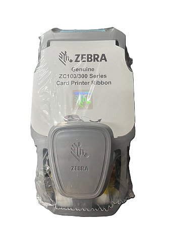 Ribbon Zebra 800300-252BR P/ ZC100 ZC300 C/ 300 impressões