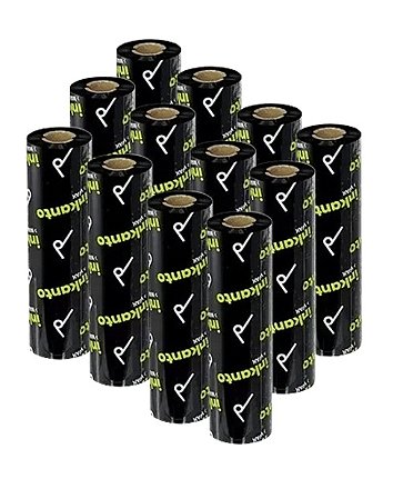 Ribbon Inkanto AWR1 110mm X 74m (cera) - 12 unidades