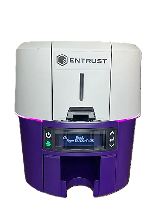 Impressora Crachá Entrust Sigma Ds2c Duplex Com Software + Ribbon