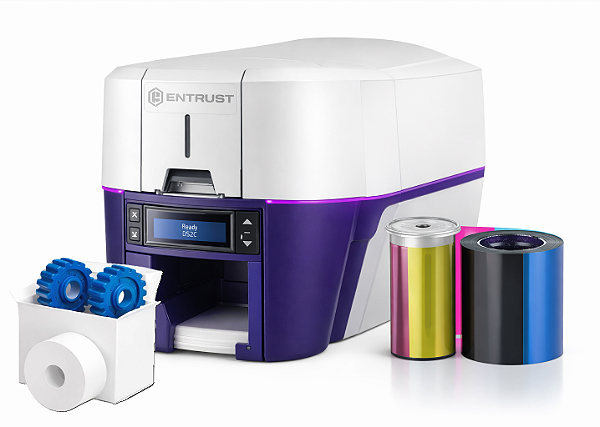 Impressora Crachá Entrust Sigma Ds2c Duplex Com Software + Ribbon