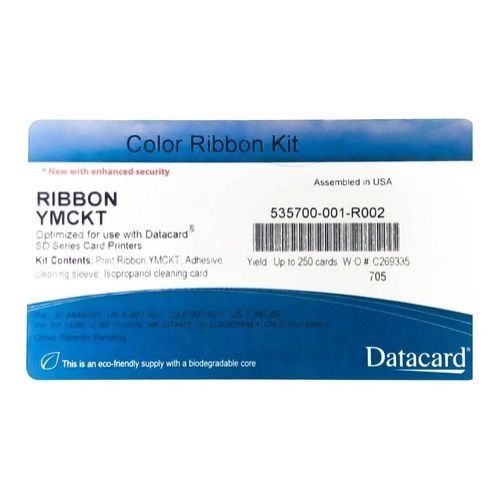 Ribbon Datacard Color P/ Cd800 535700-001-R002 250 Impressões