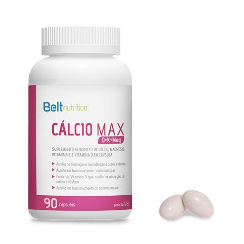 Belt Cálcio Max (Vitamina D+K+Mag) - 90 Cápsulas