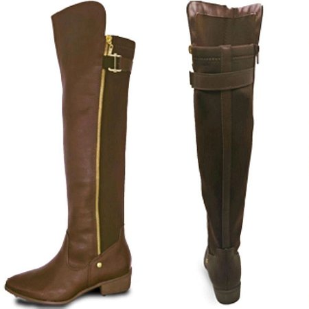 bota feminina cano alto via marte
