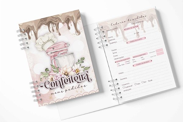 Caderno de Pedidos Confeiteira