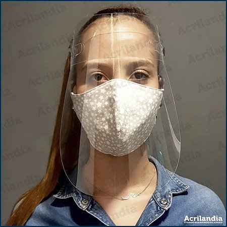 MÁSCARA PROTEÇÃO TOTAL FACE SHIELD PRÓ