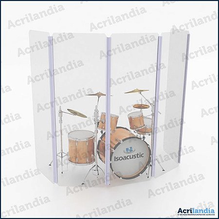 AQUÁRIO DE BATERIA 180 cm - 1 placa | ISOACUSTIC