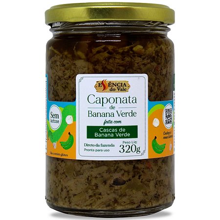 Caponata de Casca de Banana Verde Essência do Vale 320g