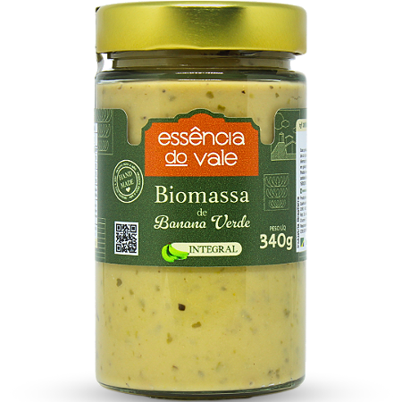 Biomassa de Banana Verde Integral Pronta para Uso 340g