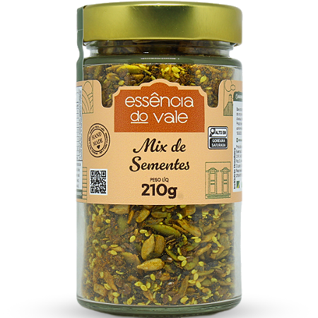Mix de Sementes Tostadas e Temperadas da Essência do Vale 210g