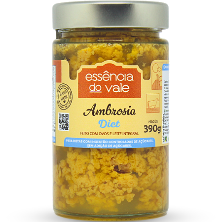 Ambrosia Diet Sem Adição de Açúcar da Essência do Vale 390g