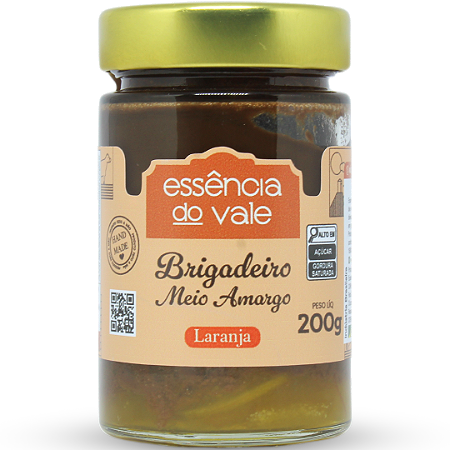 Brigadeiro Meio Amargo com Laranja da Essência do Vale 200g