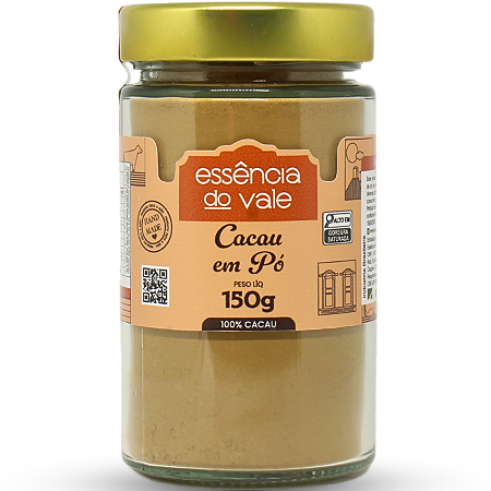 Cacau em Pó 100% 150g Essência do Vale