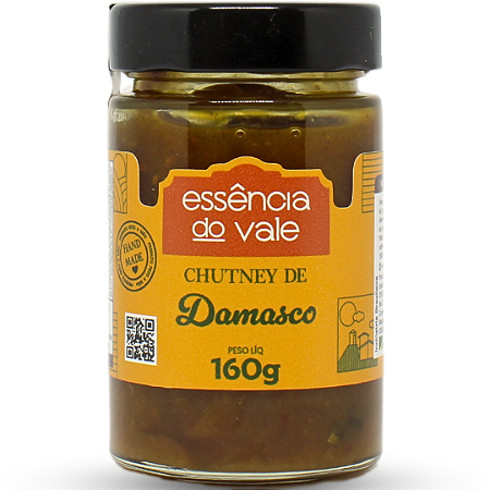 Chutney de Damasco Essência do Vale 160g