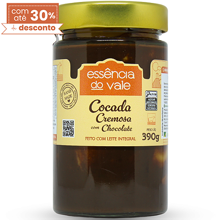Cocada Cremosa com Chocolate Essência do Vale 390g