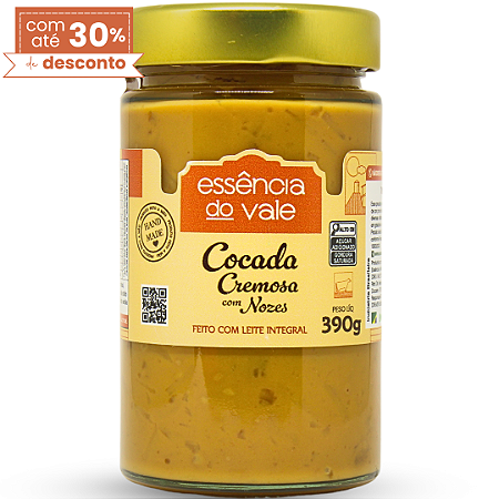 Cocada Cremosa com Nozes Essência do Vale 390g